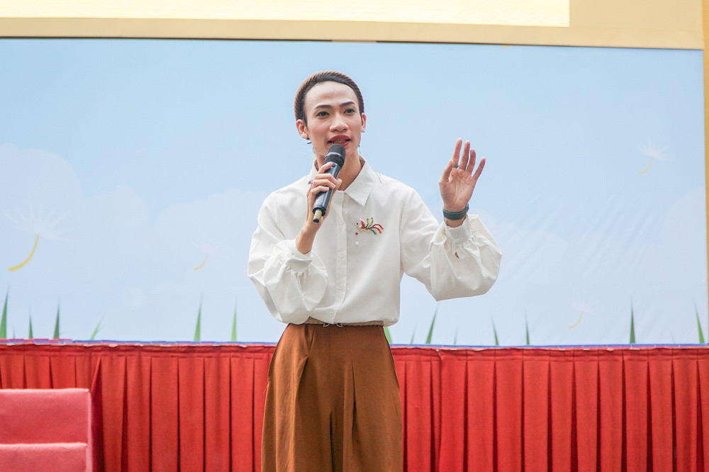 Nghệ sĩ Hạ Nắng. (Ảnh: Khánh Ngọc)