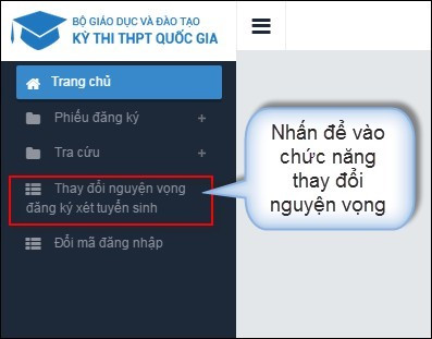 Xét tuyển ĐH: Hướng dẫn thao tác thay đổi nguyện vọng trên online và mẫu giấy ảnh 1