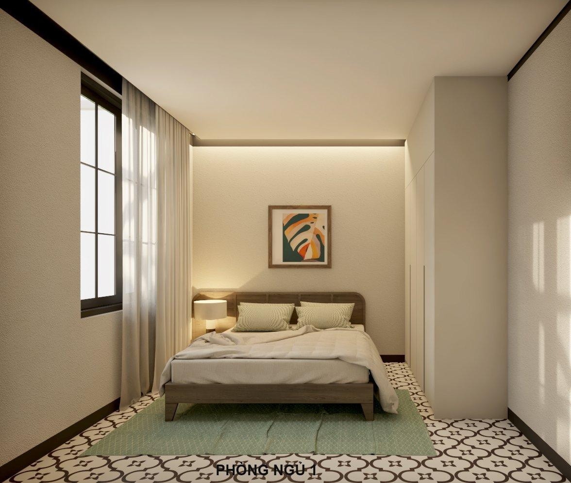 Ngôi nhà có 3 phòng ngủ được thiết kế mang phong cách châu Âu, hiện đại, sang trọng.