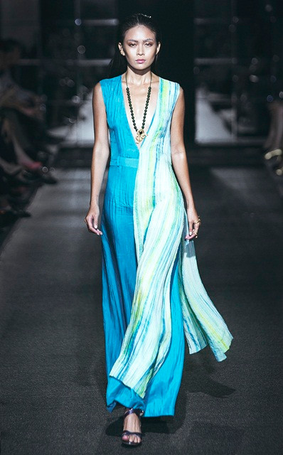 Hồng Nhung và cặp song sinh làm vedette trên sàn catwalk ảnh 5