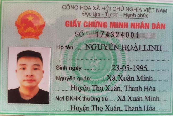 Xiao Fu Wei (SN 1989, quốc tịch Trung Quốc) đã sử dụng CMND giả để đối phó lực lượng chức năng