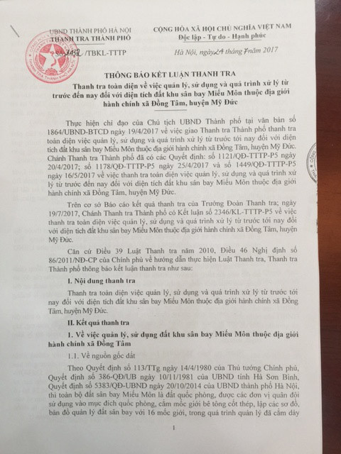 Đồng Tâm: Xử nghiêm vi phạm, thu hồi đất bị chiếm trái phép ảnh 1