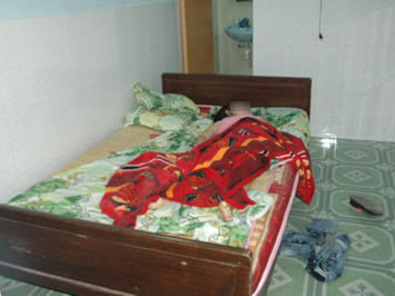  Hiện trường căn phòng số 2, nơi xảy ra án mạng. Ảnh: Công An TP.Đà Nẵng