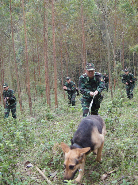 Tổ đánh án đồn Bình Nghi lên đường truy bắt tội phạm ma túy