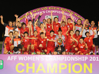 ĐT nữ Việt Nam vô địch đầy xứng đáng. Ảnh: Sơn Dũng