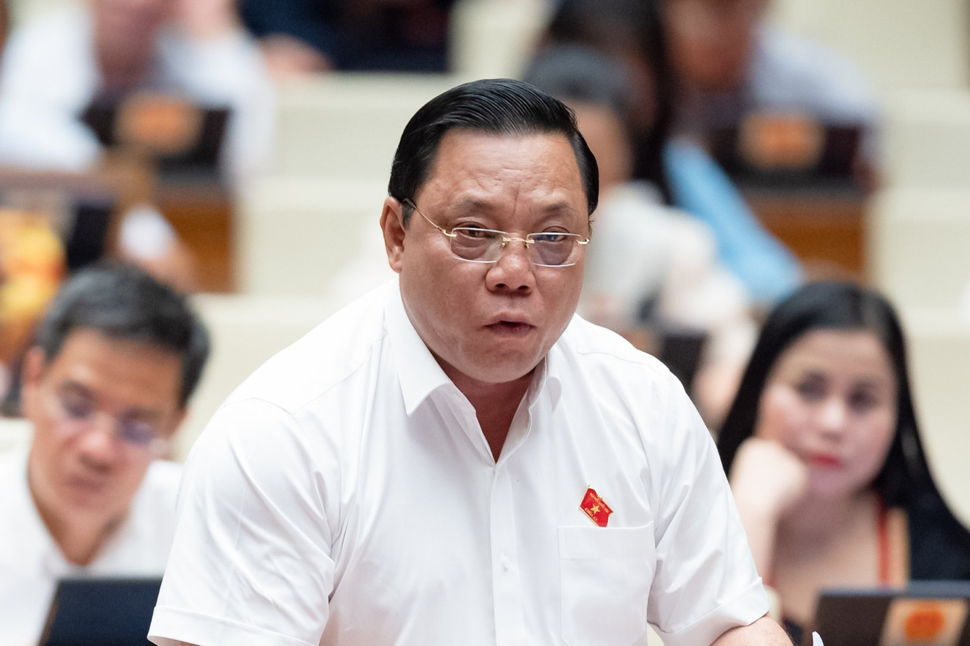 Đại biểu Nguyễn Hải Trung, Giám đốc Công an thành phố Hà Nội. Ảnh: QH