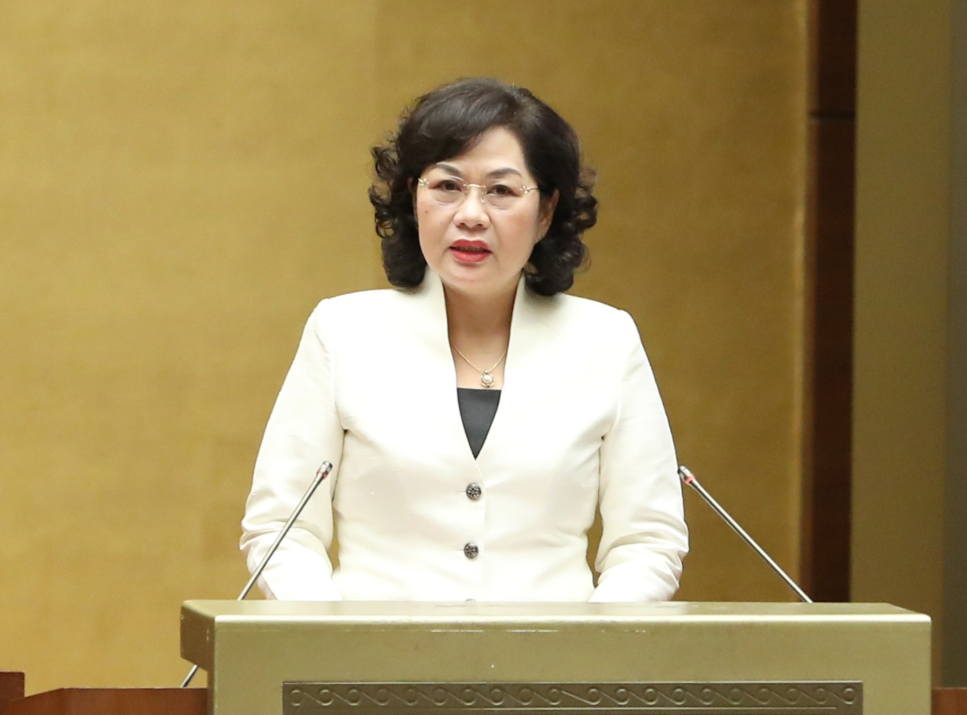 Thống đốc Ngân hàng Nhà nước Nguyễn Thị Hồng. Ảnh Như Ý