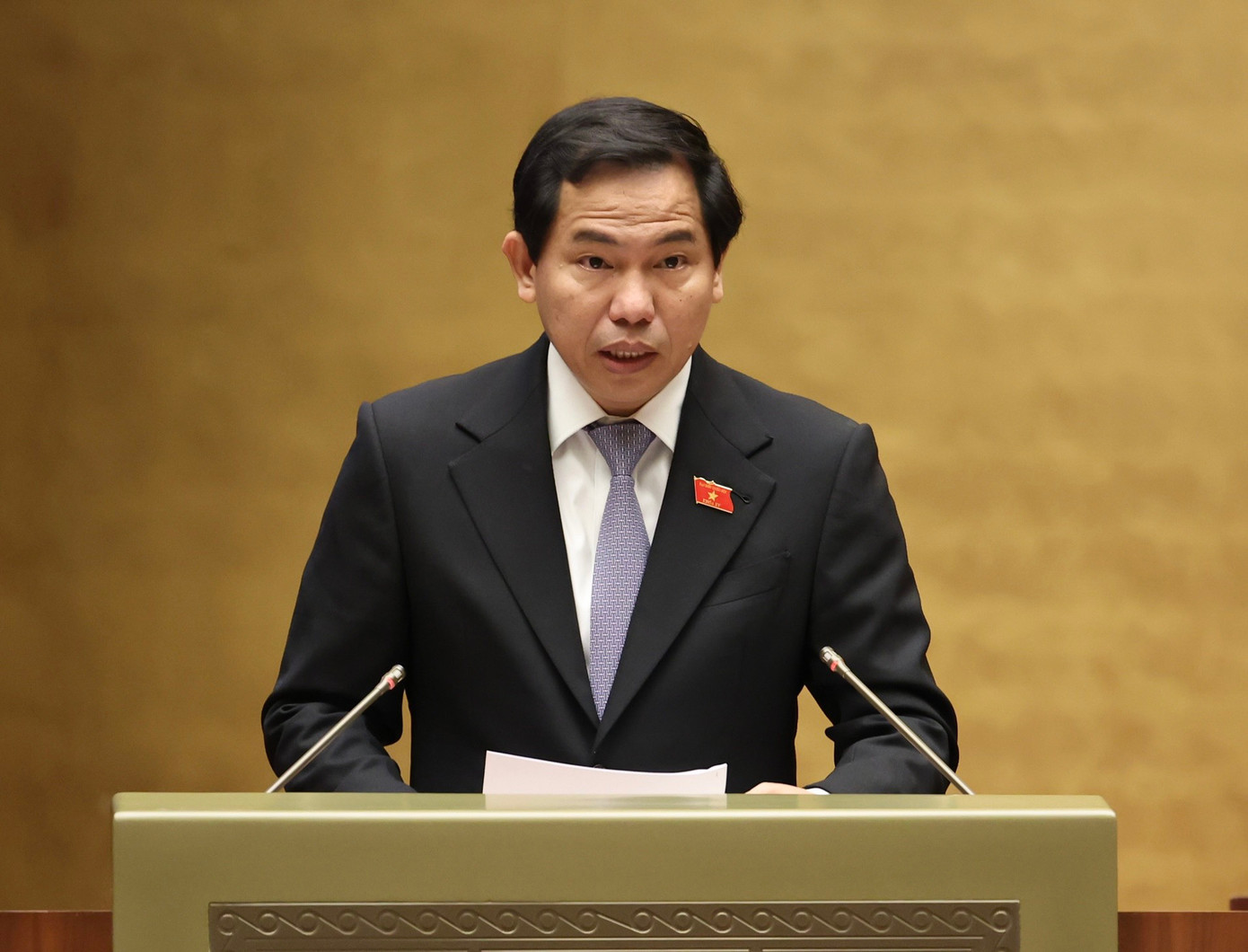 Chủ nhiệm Ủy ban Tài chính, Ngân sách của Quốc hội Lê Quang Mạnh. Ảnh Như Ý