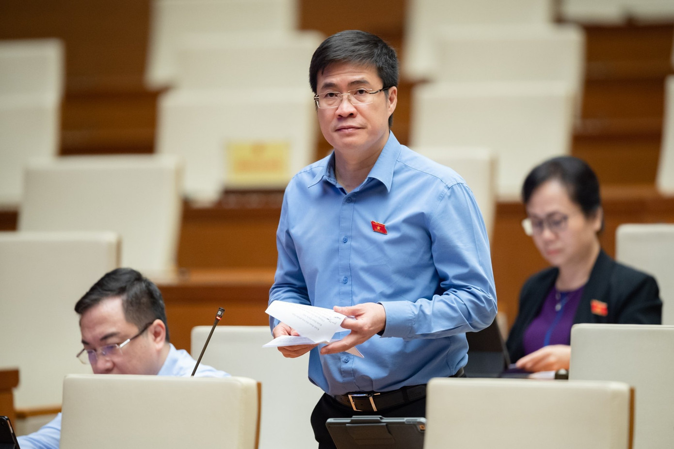 Đại biểu Hoàng Minh Hiếu (đoàn Nghệ An). Ảnh: Như Ý.