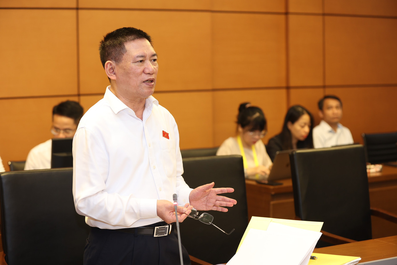 Bộ trưởng Tài chính Hồ Đức Phớc. Ảnh Như Ý Bộ trưởng Tài chính Hồ Đức Phớc. Ảnh Như Ý