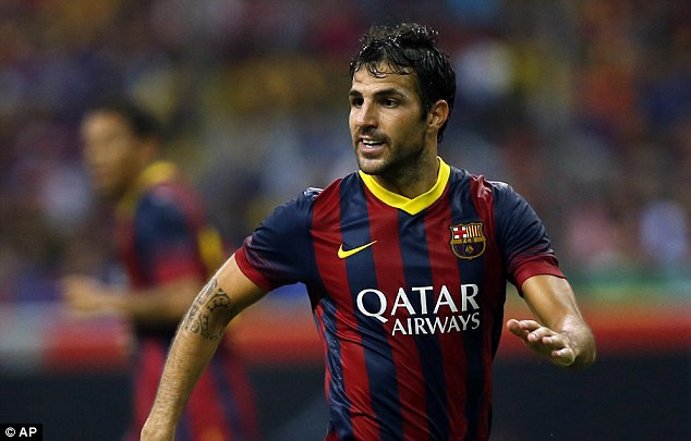 Fabregas trong màu áo Barca