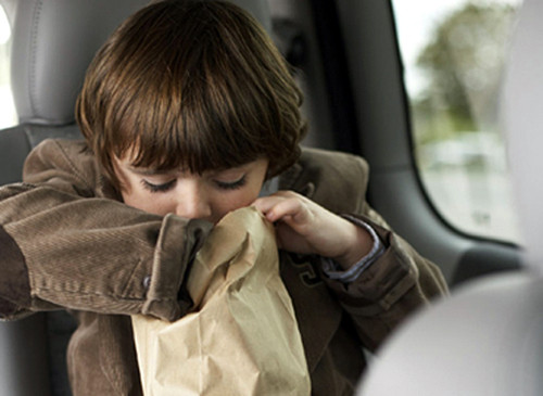 Hãy sẵn sàng những túi nôn khi cần, cùng khăn giấy và nước