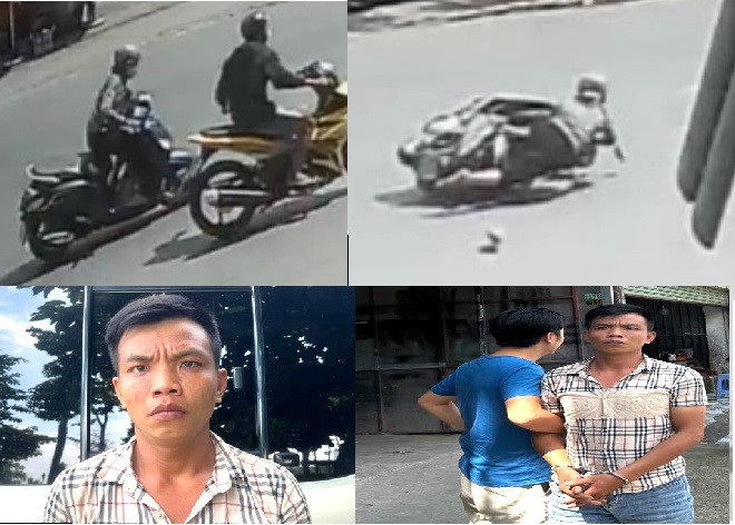 Một phụ nữ đi xe máy bị cướp giật tài sản và đối tượng Trần Quốc An bị bắt Một phụ nữ đi xe máy bị cướp giật tài sản và đối tượng Trần Quốc An bị bắt