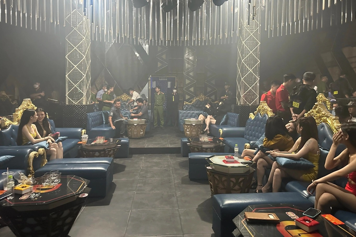 Công an kiểm tra quán bar D1 vào cuối năm 2023 Ảnh: tư liệu