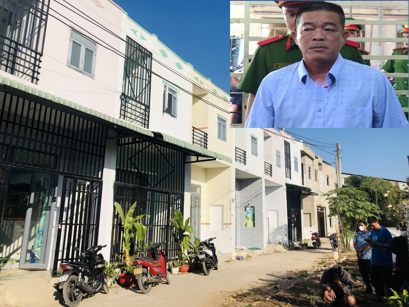 Những căn nhà liền kề xây dựng trên đất nông nghiệp và chân dung đối tượng Tống Thanh Việc (ảnh nhỏ) Những căn nhà liền kề xây dựng trên đất nông nghiệp và chân dung đối tượng Tống Thanh Việc (ảnh nhỏ)