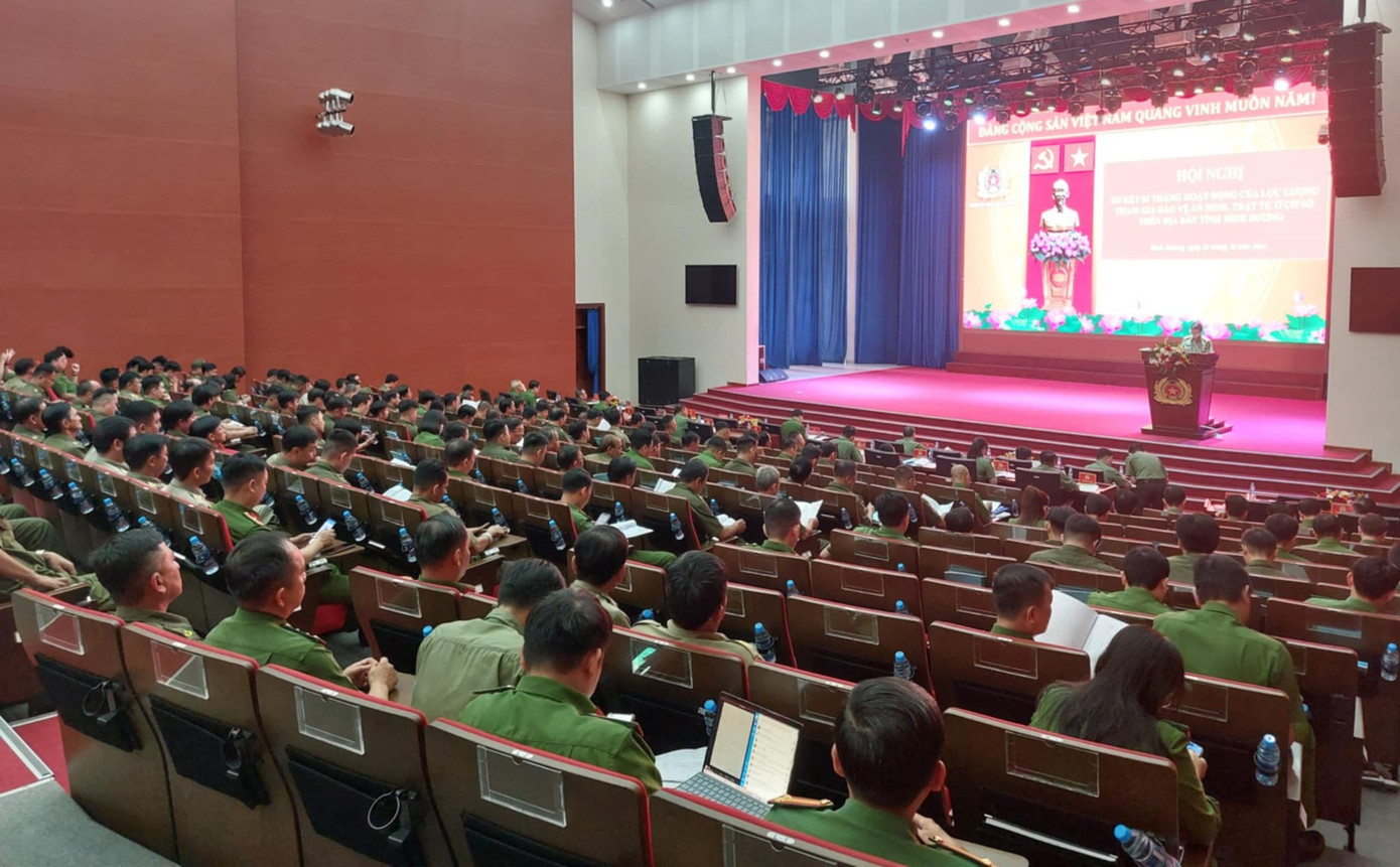 Công an tỉnh Bình Dương sơ kết 3 tháng hoạt động của lực lượng an ninh trật tự cơ sở