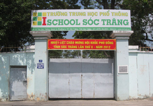 Trường THPT iSchool Sóc Trăng nơi xảy ra sự việc. Trường THPT iSchool Sóc Trăng nơi xảy ra sự việc