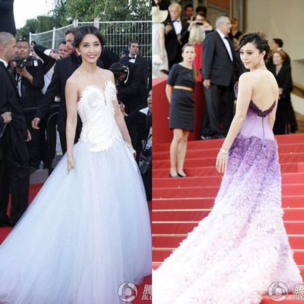 Hai người đẹp trên thảm đỏ tại LHP Cannes