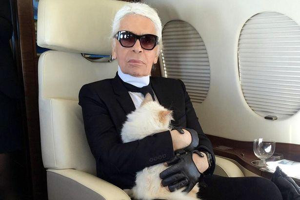 Ông trùm thời trang Karl Lagerfeld và “quý cô” Choupette.
