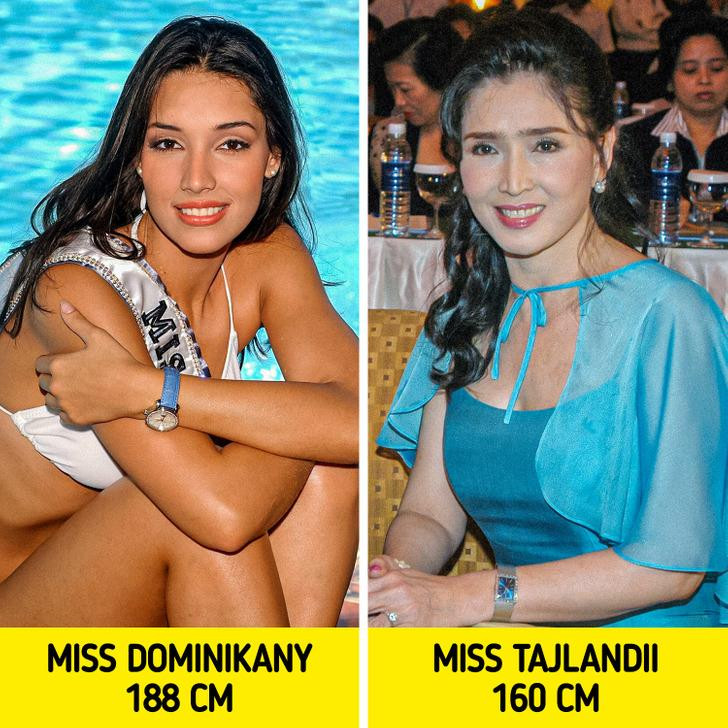 Amelia Vega, Hoa hậu Domica cao nhất với 188 cm và Apasra Hongsakula Hoa hậu Thái Lan thấp nhất - 1,6 cm. Amelia Vega, Hoa hậu Domica cao nhất với 188 cm và Apasra Hongsakula Hoa hậu Thái Lan thấp nhất - 1,6 cm.