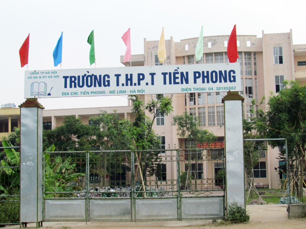 Trường THPT Tiền Phong – nơi em L đang theo học