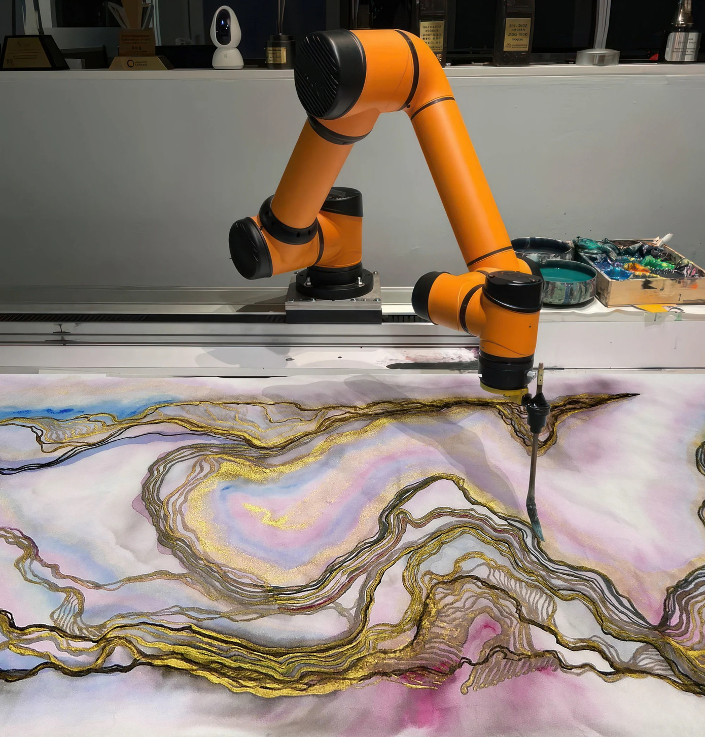 Bức tranh do AI vẽ.