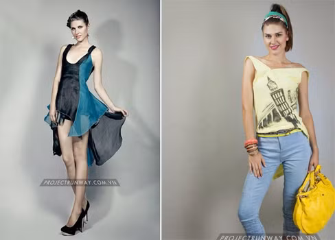 Kate trình diễn các mẫu thiết kế của Diễm My