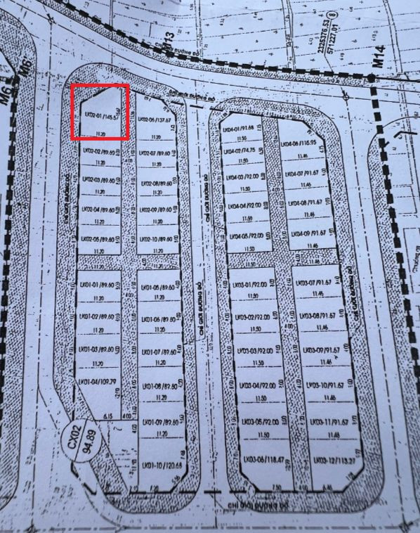 Một trong những lô đất có giá trúng đấu giá cao nhất 103,3 triệu đồng/m2 tại khu đấu giá quyền sử dụng đất trên địa bàn xã Tiền Yên - xứ đồng Lòng Khúc (huyện Hoài Đức, Hà Nội).