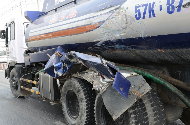 Chiếc xe bồn gây tai nạn