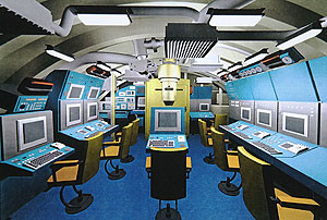 Phòng điều khiển tàu ngầm Lada hiện đại và tiện dụng Phòng điều khiển Lada. Hiện đại và comfortable