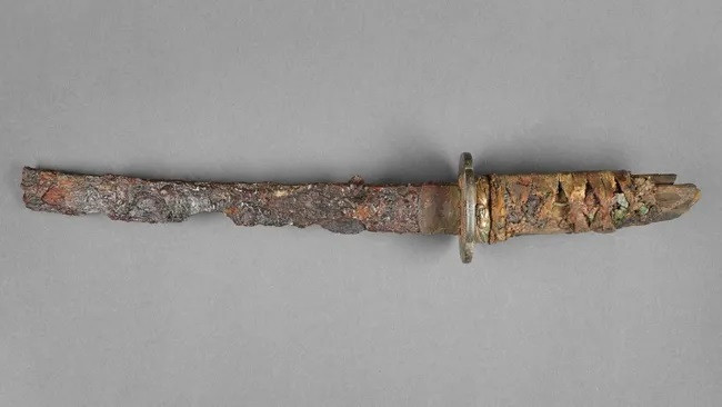 Thanh kiếm Wakizashi sau khi được phục hồi. (Ảnh: © Staachliche Museen zu Berlin, Museum für Vor- und Frühgeschichte) Thanh kiếm Wakizashi sau khi được phục hồi. (Ảnh: © Staachliche Museen zu Berlin, Museum für Vor- und Frühgeschichte)