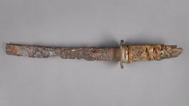 Thanh kiếm Wakizashi sau khi được phục hồi. (Ảnh: © Staachliche Museen zu Berlin, Museum für Vor- und Frühgeschichte)