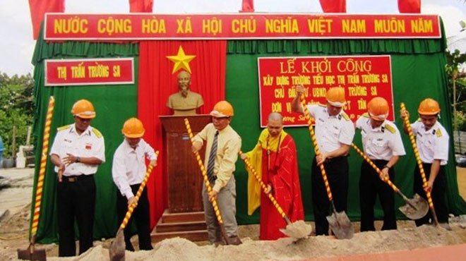 Quang cảnh lễ khởi công. Ảnh: Võ Văn Tạo - TTO