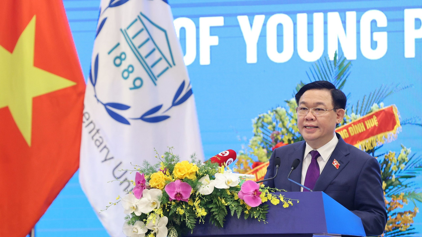 Chủ tịch Quốc hội Vương Đình Huệ phát biểu bế mạc Hội nghị. Ảnh: Như Ý Chủ tịch Quốc hội Vương Đình Huệ phát biểu bế mạc Hội nghị. Ảnh: Như Ý