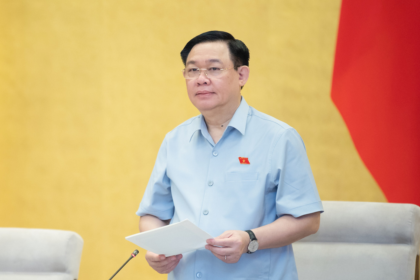 Chủ tịch Quốc hội Vương Đình Huệ phát biểu tại phiên họp Chủ tịch Quốc hội Vương Đình Huệ phát biểu tại phiên họp