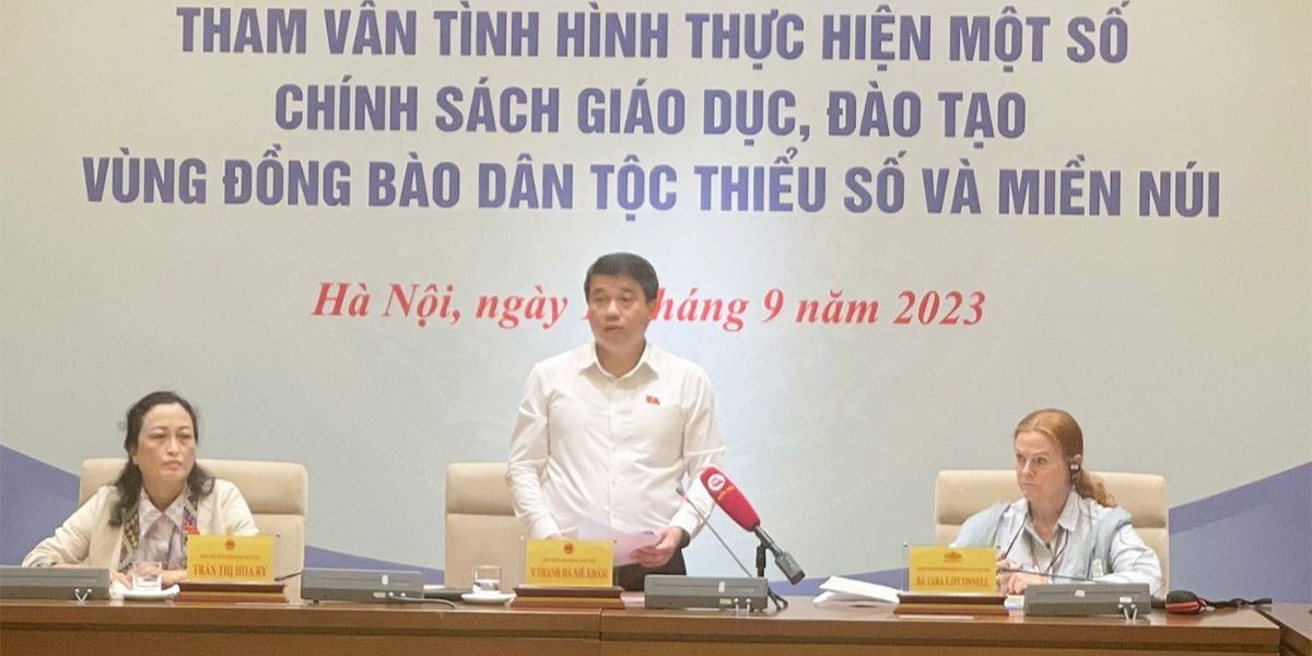 Chủ tịch Hội đồng Dân tộc Y Thanh Hà Niê Kđăm. Ảnh QH Chủ tịch Hội đồng Dân tộc Y Thanh Hà Niê Kđăm. Ảnh QH
