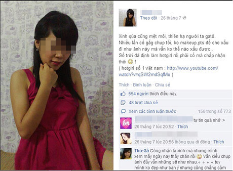 Cô gái tự nhận xinh là hot girl số 1 Việt Nam