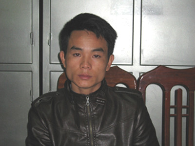 Đào Văn Dương tại cơ quan công an