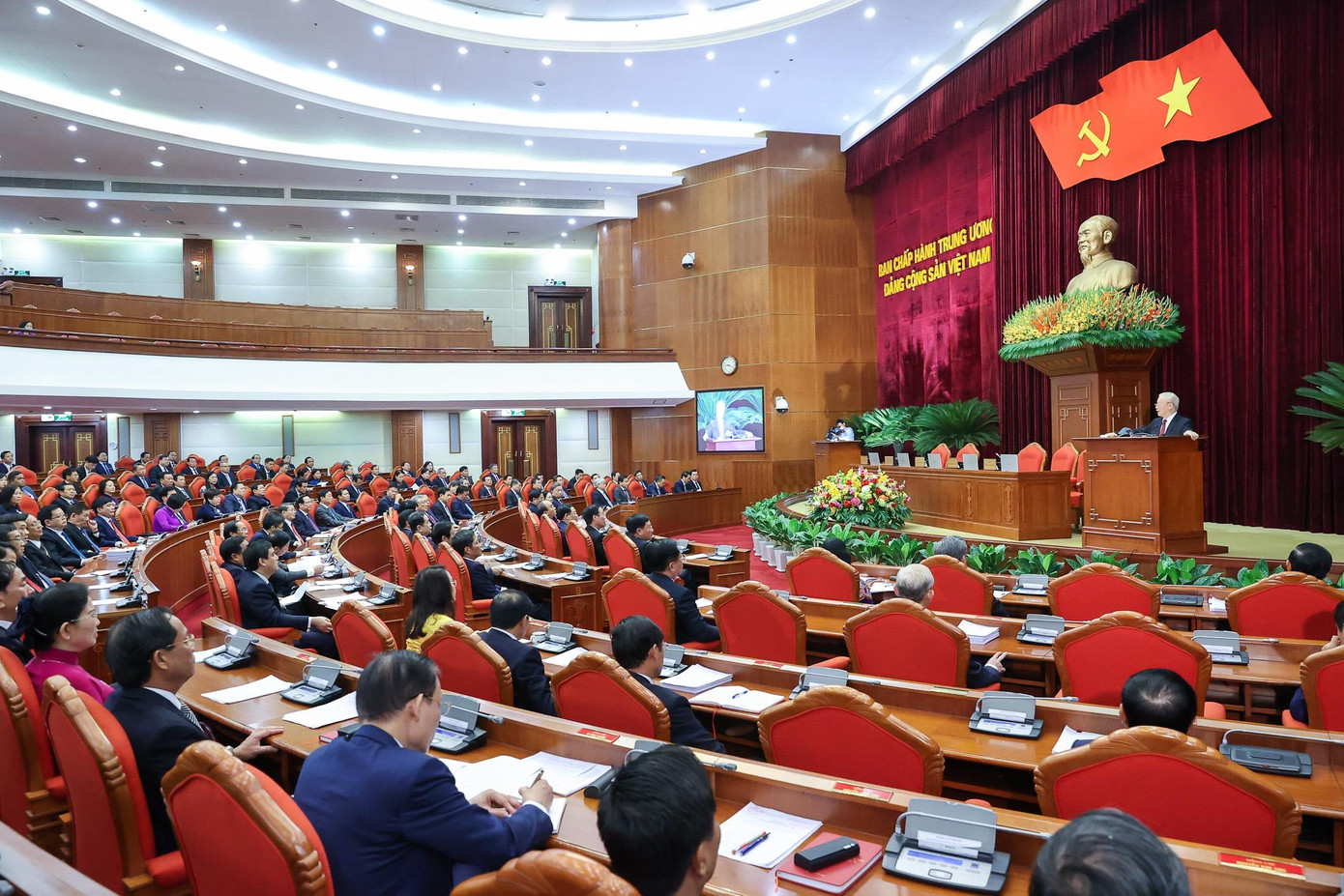 Hình ảnh Hội nghị Trung ương 6 khóa XIII. Ảnh: NB