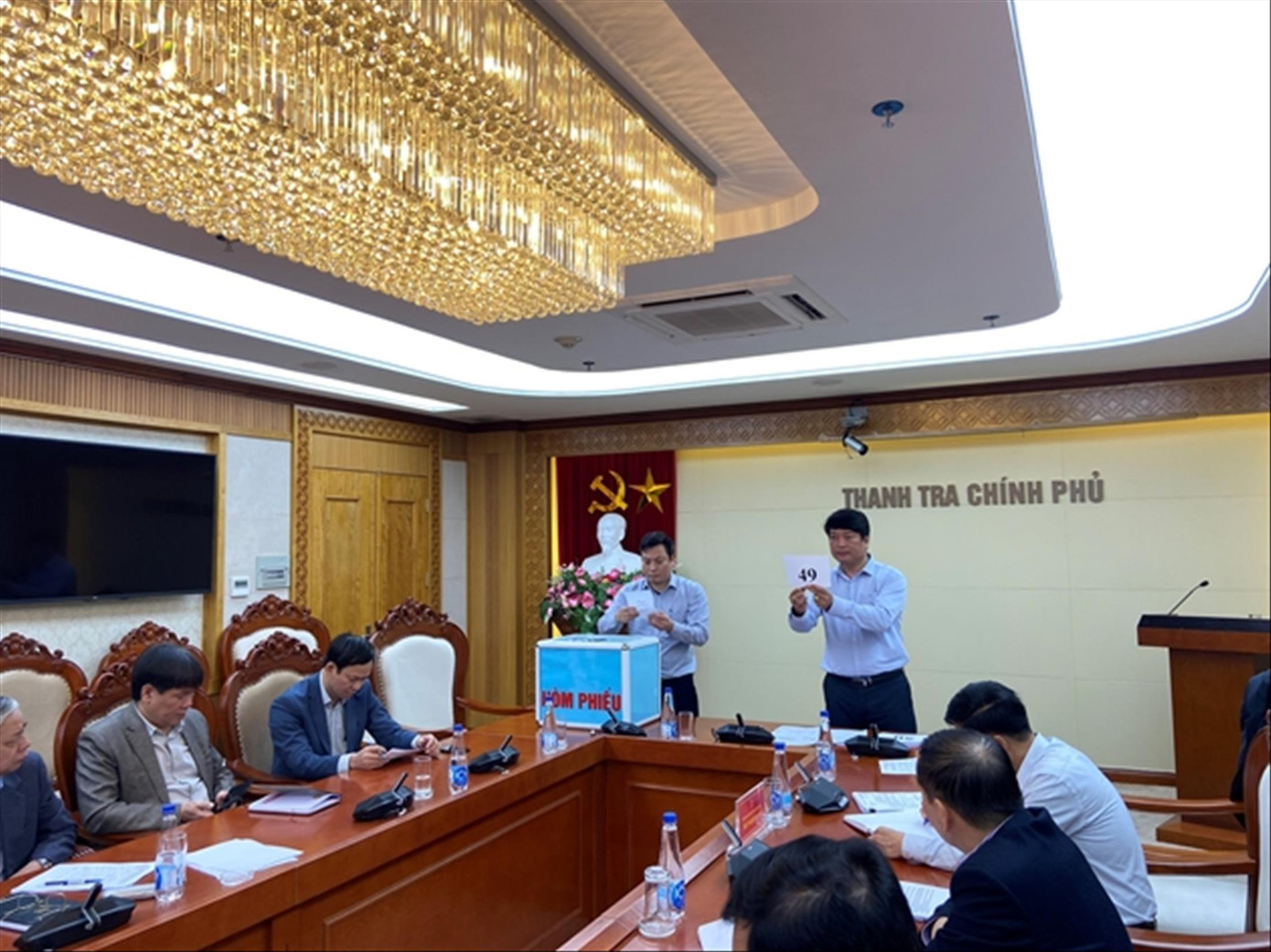 Toàn cảnh buổi bốc thăm lựa chọn người được xác minh tài sản, thu nhập thuộc diện kiểm soát tài sản, thu nhập của Thanh tra Chính phủ năm 2023