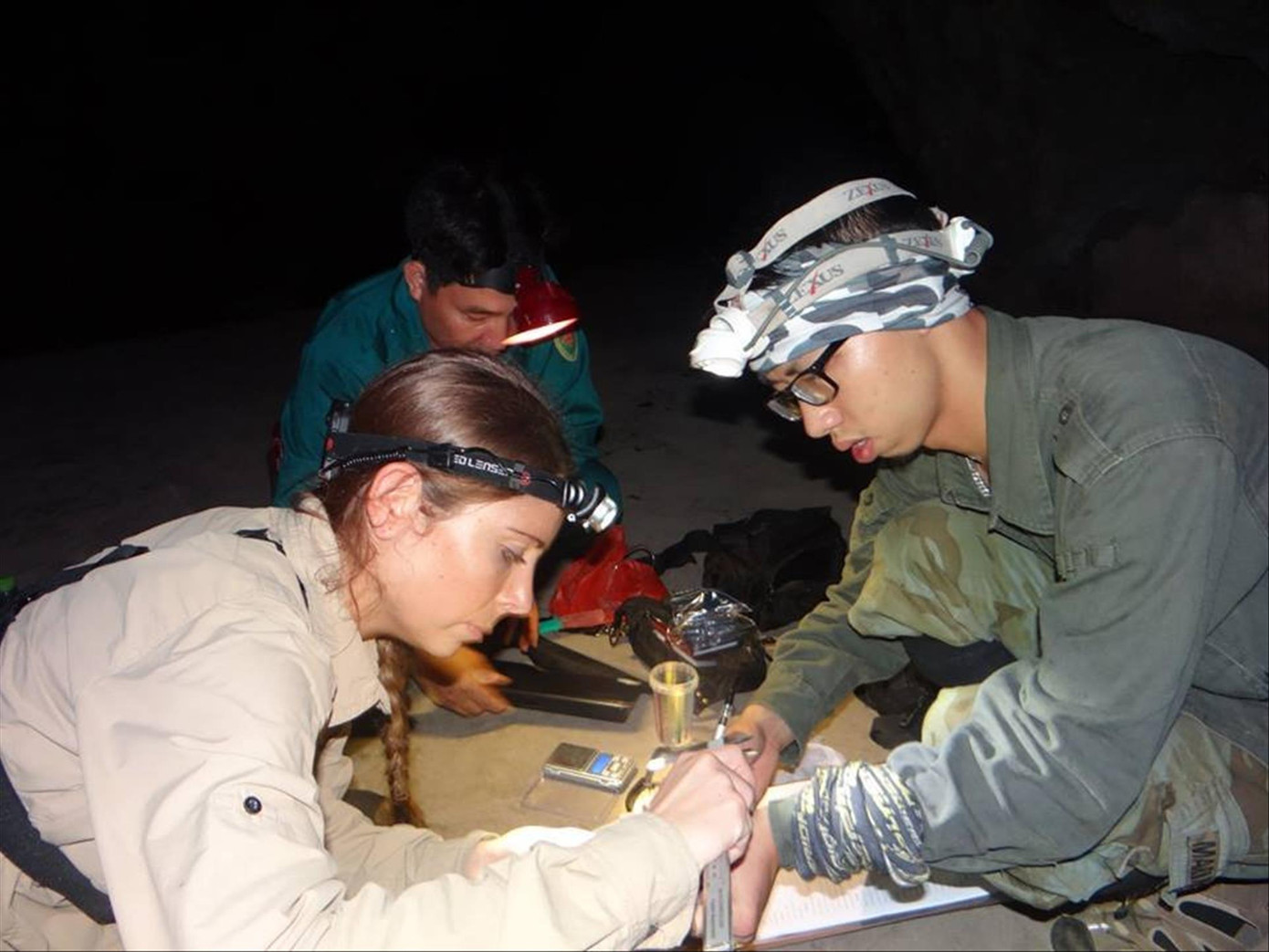 TS Ngô Ngọc Hải (bên phải) cùng chuyên gia nghiên cứu nước ngoài trong một chuyến khảo sát thực địa TS Ngô Ngọc Hải (bên phải) cùng chuyên gia nghiên cứu nước ngoài trong một chuyến khảo sát thực địa