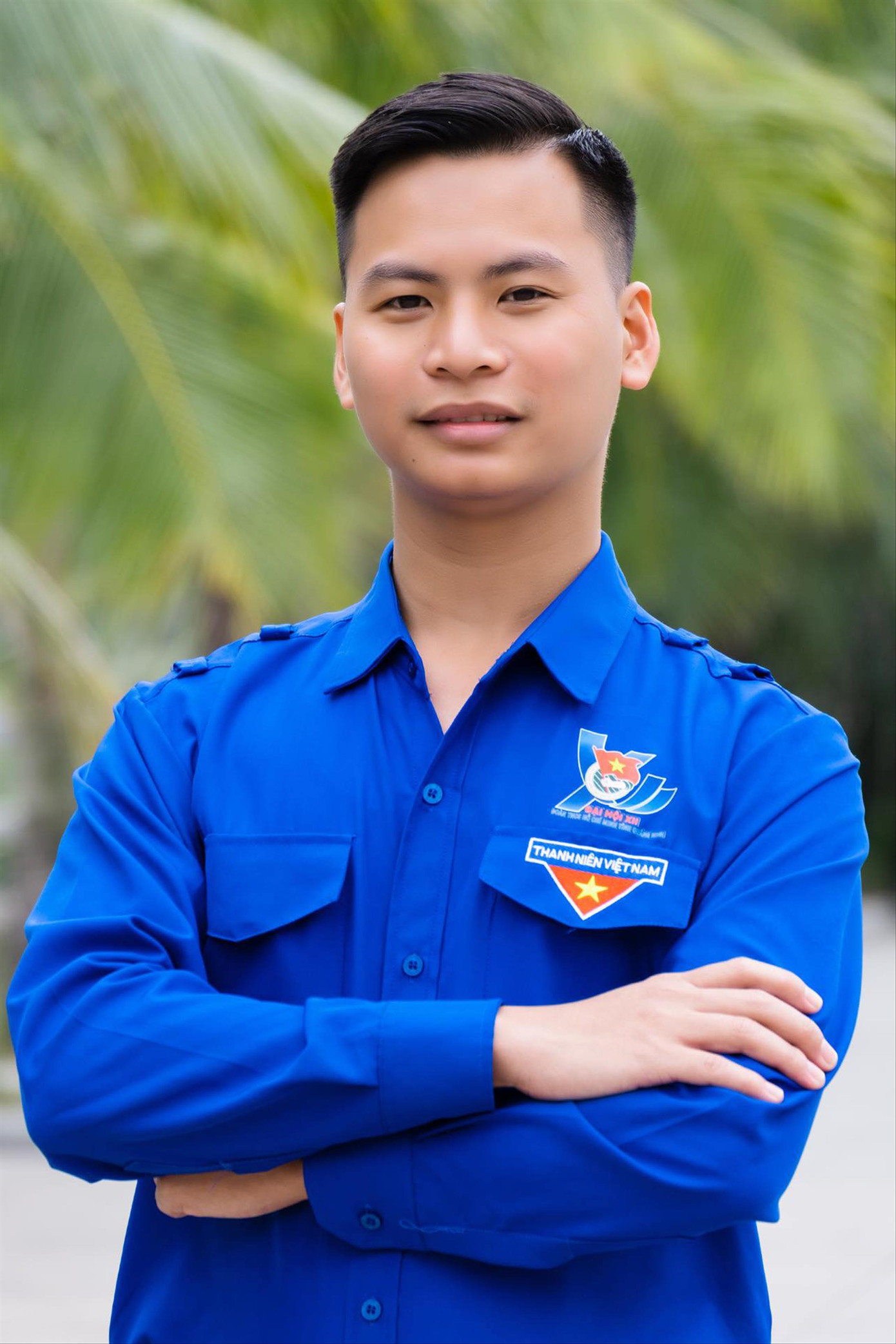 Anh Đào Văn Hưng, Bí thư Đoàn Thanh niên Công ty Than Thống Nhất đạt 100 điểm trong đợt thi trực tuyến tìm hiểu Nghị quyết Đại hội Đoàn toàn quốc lần thứ XII. Ảnh: NVCC