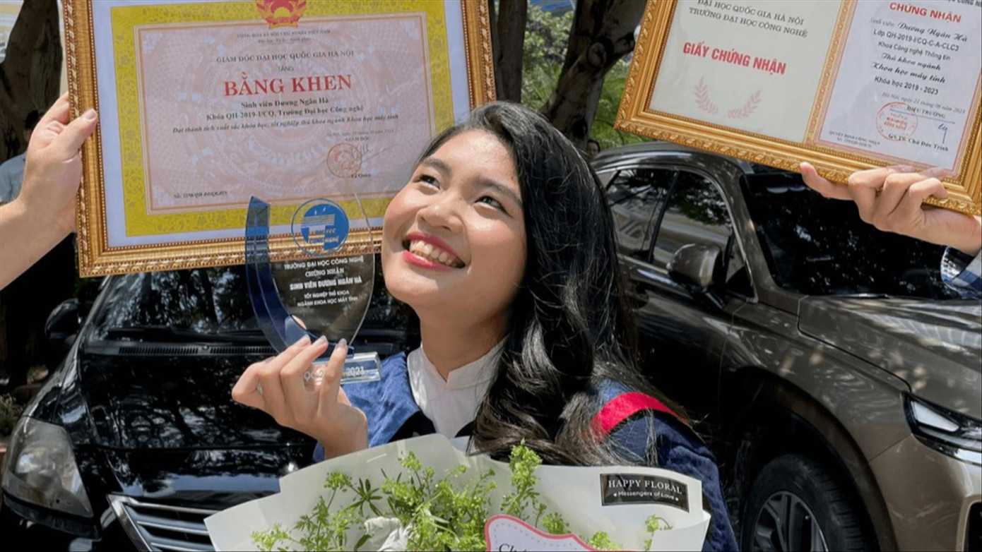 Dương Ngân Hà với niềm vui thủ khoa xuất sắc trường ĐH Công nghệ, ĐHQG Hà Nội Dương Ngân Hà với niềm vui thủ khoa xuất sắc trường ĐH Công nghệ, ĐHQG Hà Nội