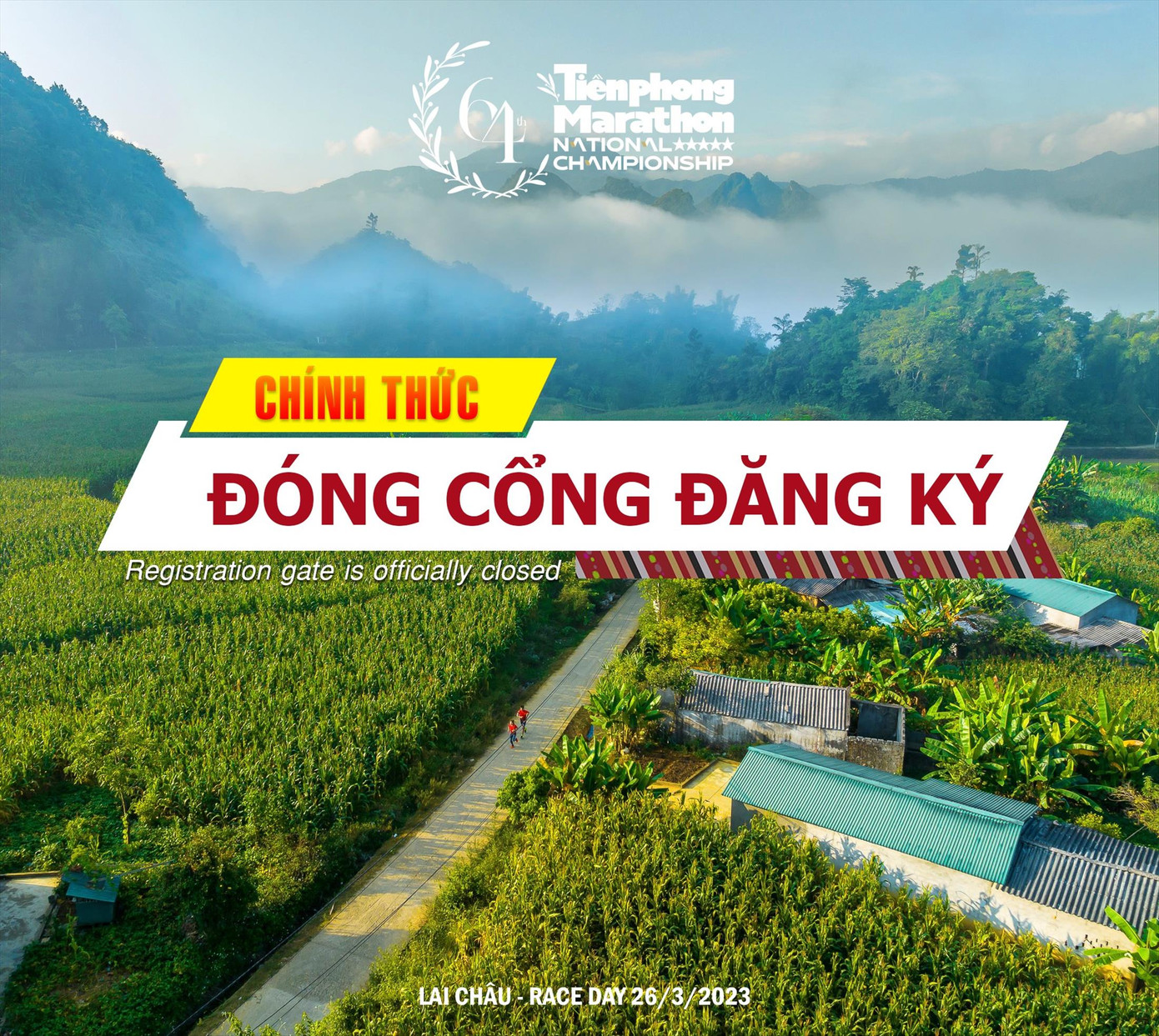 Cổng đăng ký giải Tiền Phong Marathon năm 2023 đã chính thức đóng lại