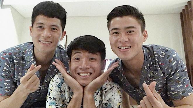 Bộ ba Tiến Dũng - Đình Trọng - Duy Mạnh cực kỳ thân thiết.