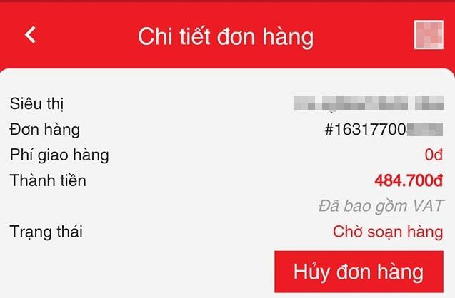 Một netizen đặt đơn online ở siêu thị đã 5 ngày vẫn chưa được giao hàng. Một netizen đặt đơn online ở siêu thị đã 5 ngày vẫn chưa được giao hàng.