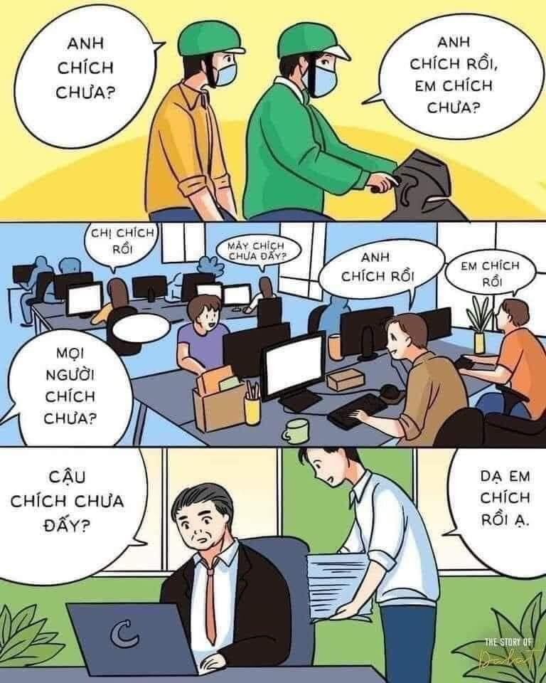 Câu thăm hỏi mở đầu ngày làm việc đầu tiên sau 4 tháng giãn cách xã hội. (Ảnh: The Story Of Dalat) Câu thăm hỏi mở đầu ngày làm việc đầu tiên sau 4 tháng giãn cách xã hội. (Ảnh: The Story Of Dalat)