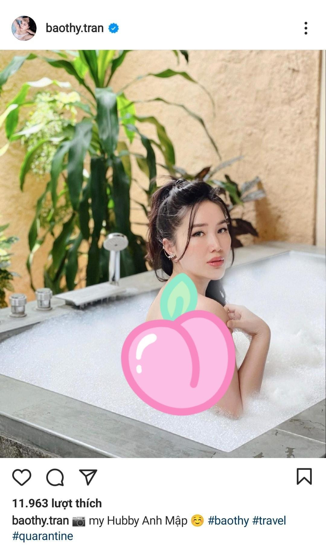 Bảo Thy tiết lộ chồng mình là người đã chụp bức ảnh này. Bảo Thy tiết lộ chồng mình là người đã chụp bức ảnh này.