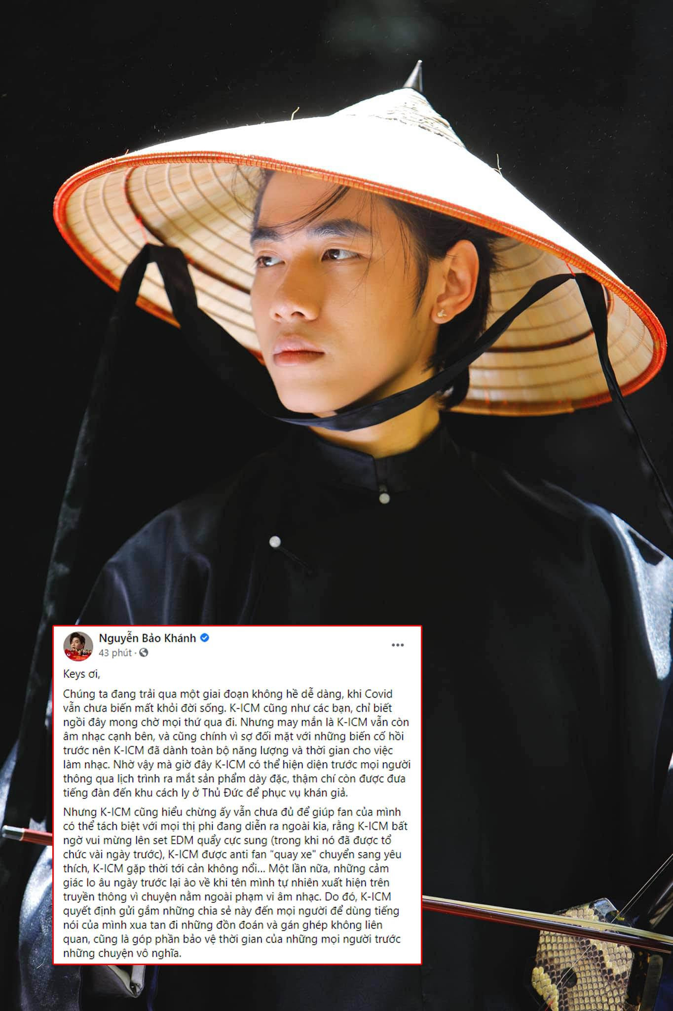 K-ICM đăng "tâm thư" giữa lúc nhiều anti-fan "quay xe", tuyên bố ủng hộ anh. K-ICM đăng "tâm thư" giữa lúc nhiều anti-fan "quay xe", tuyên bố ủng hộ anh.