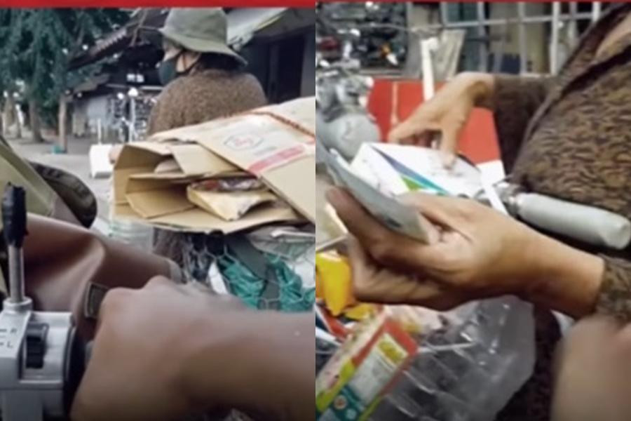 Anh Lâm hài hước nhận là "nhà bán vàng" nên giàu lắm, "ép" người khó khăn nhận tiền. Anh Lâm hài hước nhận là "nhà bán vàng" nên giàu lắm, "ép" người khó khăn nhận tiền.